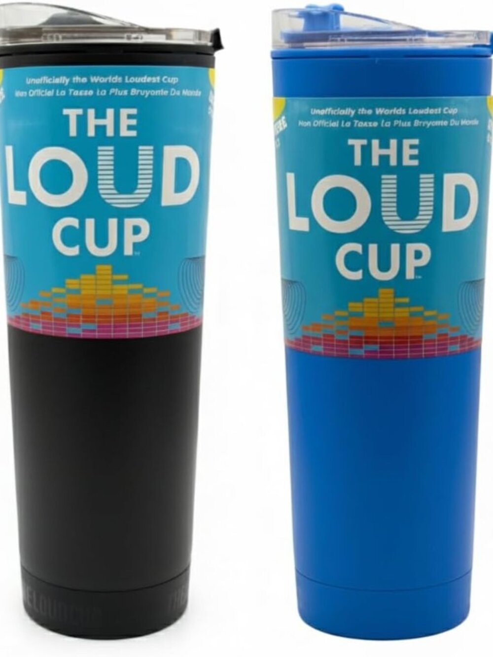 2-Pack Reusable Water Bottles - Travel Tumblers & Noisemakers, BPA-Free, Perfect
